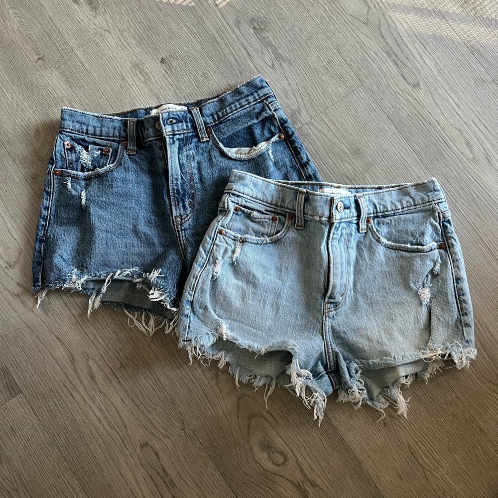 Abercrombie & Fitch Blue Jean Shorts